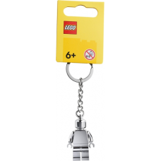 854305 Chrome Silver Minifigure Key Chain